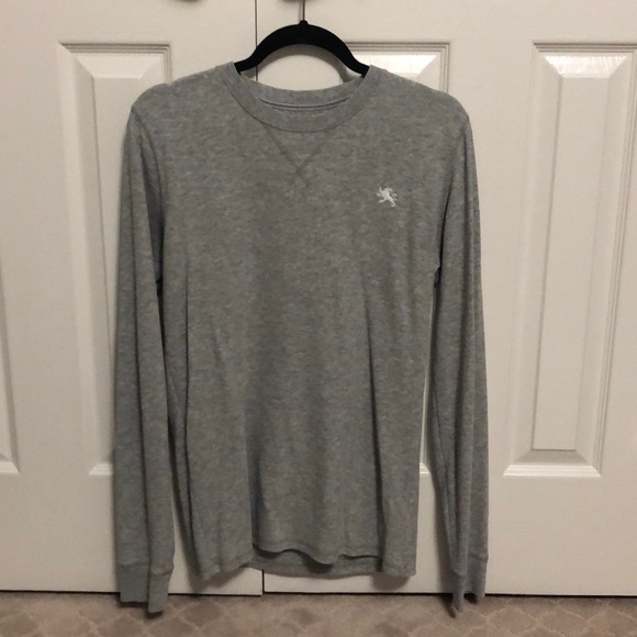 Mens Express Gray Heather Light Weight Sweater (Size Small) - Picture 1 of 4